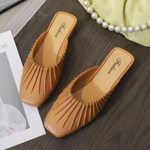 LIEW FASHION Selesa Wanita sandal Flat dalaman & luaran selipar kasual tidak tergelincir biasa (Comfortable Women Flat Sandals indoor & outdoor Casual Slippers Non-slip Regular Fit)