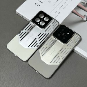 High Quality Creative Hollow out Cooling Phone Case for Xiaomi 14 Full Cover Anti-Fall Simple Protection Skin like Matte Anti-Slip Shell