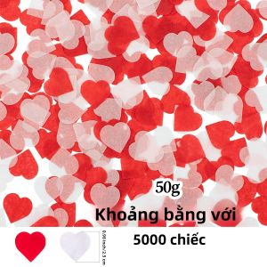 2500 Miếng Giấy Hoa Giấy Hình Trái Tim Cho Ngày Lễ Tình Nhân Đám Cưới Trang Trí Bàn Bằng Tay Đổ Xô - Màu Sắc Các Loại