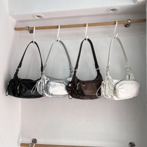 Miss Bag Soft Cotton Rope Lightweight Casual Crossbody Bag Fairy Style Womens Tote Bag PU Soft Surface Fashion Trend