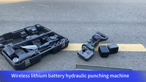 💥【รับประกัน 10 ปี】【จัดส่งฟรี】เครื่องเจาะไฮดรอลิกแบบลิเธียมแบตเตอรี่คู่ 2200W แรงดัน 20T เจาะรูได้ขนาด φ4-22MM ใช้พลังงานจากแบตเตอรี่คู่ เหมาะสำหรับแผ่นเหล็ก แผ่นอลูมิเนียม แผ่นเหล็กกล้า แผ่นทองแดง และเหล็กฉาก Lithium-ion dual-battery hydraulic punching