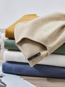 ROMON | Romon Mens Knitted Sweater Slim Fit V-Neck Solid Color Fashionable Base Shirt Business Casual Style Long Sleeve Autumn Wear