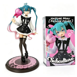Bandai | Anime Figurine Standing Posture Rabbit Cherry Blossom Hatsune Miku Blossoms Cute Action Model Pvc Toys Collection Gifts In Stock