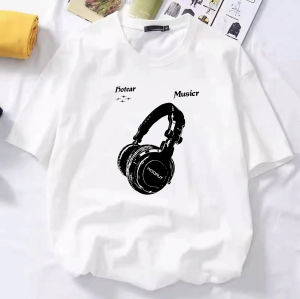 Áo Thun Cotton Nam Dáng Rộng Mùa Hè Thường Ngày in Họa Tiết Cổ Tròn Tay Ngắn Thời Trang Thương Hiệu INS Áo Thun Thể Thao Trẻ Em