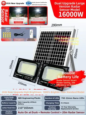 MaiMeng | Solar Waterproof Motion Sensor LED Street Lamp