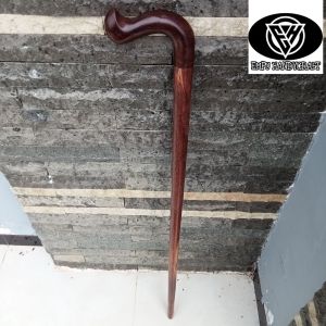 Tongkat jalan kayu galih asem model payung