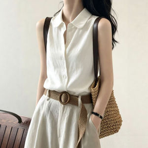 CHOEFULYN | Sleeveless Simple Fashion Business Polo Shirt