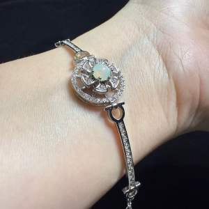 [Real Unit] Opal Bracelet Silver Plated 鍍銀蛋白石手鍊 Rantai Tangan (S/n: 3131011)