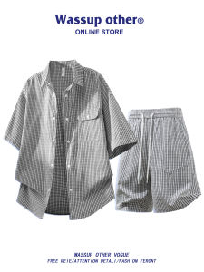 Bộ Áo Sơ Mi Tay Ngắn Và Quần Short Thoáng Khí