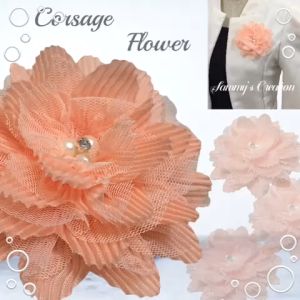 Elegant brooch Pin Corsage Flower Wedding party event flower brooch Bunga kerongsang Majlis perkahwinan 胸针胸花