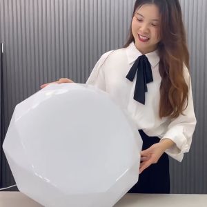 【RIDI】LED Modern Ceiling Lights Tri Color For Living Room Bedroom Diamond Ceiling Lamps