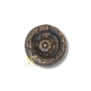 Tarikan Laci Lemari Meja Kuningan Antik Motif Merry Ukir 3 cm 1 Pcs