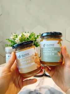 DeliFood Almond Butter Spread with organic cane sugar 220g