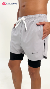 GEN ACTIVE Celana Olahraga Beselayer Pria Celana Pendek Cowok Compression Pants Legging Running Gym