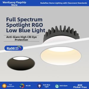 WANLIYANG | Full Spectrum Ultra Thin Edgeless Embedded Anti-Glare Ceiling LED Light