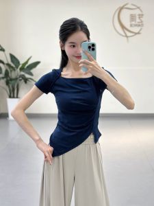 Áo Biểu Diễn Cổ Vuông Góc Cho Nữ Áo Tập Luyện Cổ Điển Áo Biểu Diễn Góc Nghiêng Áo Tập Luyện Thể Dục Thể Thao Cổ Điển Áo Tập Luyện