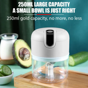 Electric Garlic Masher USB Rechargeable Meat Grinder Portable Vegetable Chopper Food Processors Home Kitchen Garlic Fruit Mincer
