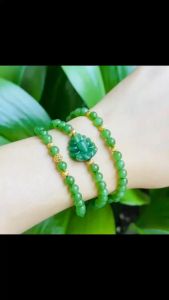 lắc tay cỏ 4 lá vàng tây trang sức nữ trang vàng tây trang sức thiết kế đủ hóa đơn thẻ bảo hành