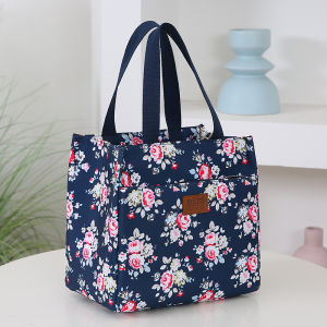 Túi Đựng Đồ Ăn Trưa Di Động In Hình Hoa Vải Nylon Dày Thời Trang Dùng Cho Công Việc Và Sử Dụng Ngoài Trời Túi Đựng Đồ Ăn Trưa Thiết Thực