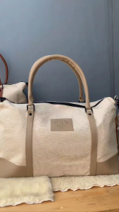 BJ68144 - KHAKI/BLAK/BROWN TAS BEPERGIAN DUFFLEBAG TRAVELBAG GYM SLEMPANG HANDBAG TAS WANITA FASHION IMPORT MODIS ELEGAN TERMURAH TERLARIS TERBARU TAS BATAM ZCJ8144