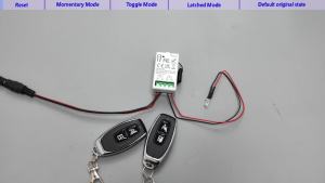 Wenqia 433MHz DC 12V điều khiển từ xa không dây công tắc đèn DC 6V 12V 24V 36V hoặc AC 12V 24V 10A Rơ Le thiết bị nhận 50m phạm vi kiểm soát cho máy bơm LED fan khóa điện tử