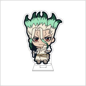 Bandai | 10CM Dr.STONE Anime Cosplay Acrylic Hình Đứng Saionji Ukyo Ogawa Yuzuriha Đồ Trang Trí Quà Tặng Anime Dễ Thương Phụ Kiện Dành Cho Người Thu Thập