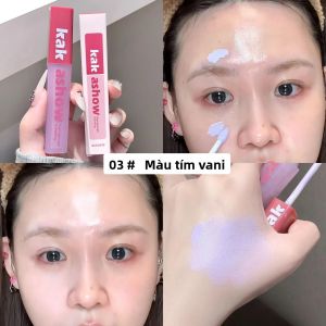 Phấn Tạo Khối Dạng Lỏng Kakashow Màu Hồng Độ Bóng Cao Mịn Màng Tự Nhiên Làm Sáng Da Dưỡng Ẩm 3D Tạo Hiệu Ứng Lì Dùng Được Như Phấn Tạo Khối Và Kem Che Khuyết Điểm