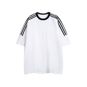 Heavyweight Pure Cotton round Neck American Style Casual Loose Short Sleeve T-Shirt for Women Summer Trendy Brand Streetwear Top