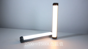 RGB Magnetic Attachment Design LED Light Stick Full‑Color Photography Light Wand with Music Rhythm Mode Rechargeable Selfie Fill Light