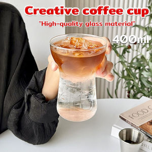 Suomi 400ml Drinking Glass Juice Cup Cold Water Bottle Drinking Juice Coffee Cups