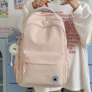 IRD | Solid Color Student Backpack Water Resistant Large Capacity