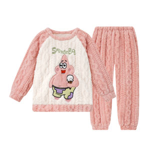 ANZHAOQI | Thickened Winter Sleepwear Set for Girls 15 Years Old