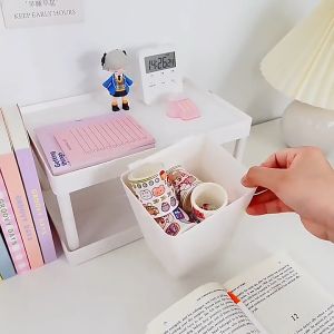【D232】Keranjang Simpanan Gantung Mudah Alih Portable Hanging Storage Cup Back-Hung Storage Basket Multifunctional Hanging Storage Box