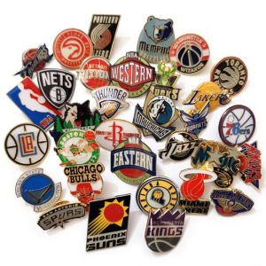 Memorial Basketball Team Badge Mens Metal Chest Chapter Los Angeles Lakers Boston Celtics Miami Heat Denver Nuggets Milwaukee Bucks