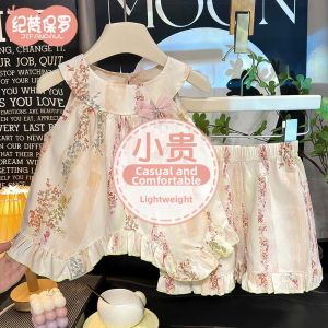 JIFANPAUL | Bộ Quần Áo Phù Hợp Mùa Hè Cho Bé Gái: Áo Thun và Quần Short