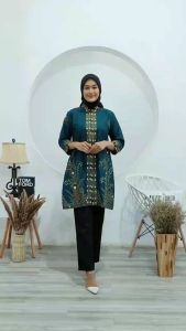 TUNIK BATIK HALUS UKURAN JUMBO LD 120 LD 130 BAJU PESTA CANTIK dan ELEGAN MODEL TERBARU 2023 PAKAIAN KERJA POLOS RESLETING DEPAN atau BUSUI SERAGAM KANTOR MODERN SIZE M L XL XXL 3XL 4XL 5XL BUSANA RESMI BUAT KONDANGAN WANITA REMAJA MAUPUN DEWASA