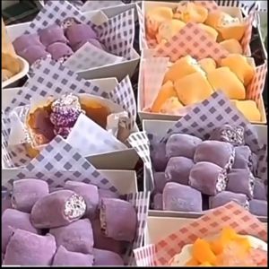 เค้กอบตกแต่งเกาหลี INS สไตล์สีน้ํามันกระดาษผลไม้สตรอเบอร์รี่ขัดแตะน้ํามันกระดาษเบนโตะกล่อง Placemat ง่ายกระดาษ