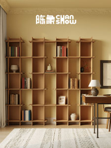 Simple Modern Chen Xiang Lan Shan Bookshelf Multi-Layer Storage Cabinet Corrugated Paper Floor-Standing Living Room Furniture