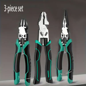 Multifunctional Heavy Duty Alloy Wire Cutters Diagonal Needle Nose Pliers Hardware Tools Universal Electrician Wire Pliers Set