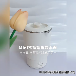 ❤SG Stock❤ 800ml Electric Kettle Portable Kettle Travel Double Layer Anti-Scalding 304 Stainless Steel Water Kettle