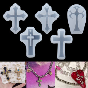 Europe Cross Resin Silicone UV Epoxy Resin Molds Casting Necklace Pendant for DIY Craft Jewelry Making Tools