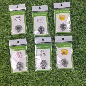 Golf Marker With Magnetic Cap Hat Clips Golf Training Aids Epoxy Sticker Golf Ball Marker Golf Accessories