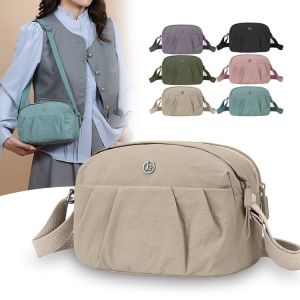 Túi Đeo Chéo Nhỏ Nhẹ Cho Điện Thoại Di Động Túi Đeo Vai Đơn Giản Thời Trang Cho Nữ Túi Đeo Chéo Bằng Vải Oxford Màu Trơn