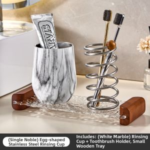 YINXIANG80YIGUAN | Wood Pattern Shatterproof Simple Style Rinse Cup