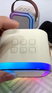 ( TẶNG KÈM 2 MÍC HÁT ) Loa bluetooth karaoke Kinyo K12 tặng kèm 2 mic  loa karaoke không dây âm thanh bass hay cùng đèn led