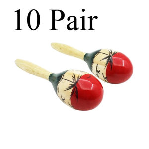 IRIN | Colour Wood Maracas Wooden Tropical Party Percussion Shakers Wooden Sand Hammer Musical Party Child Baby Shaker Gifts