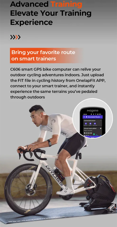 Magene C606 Smart GPS Bike Computer Color Touchscreen WiFi