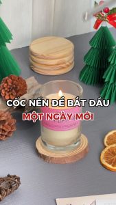 [Mua 2 Tặng 1] Nến Thơm Thư Giãn Nắp Gỗ Healing Time Cho Phòng Vừa Và Nhỏ HENY GARDEN