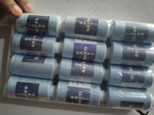 Benang BAKTI Biru langit Benang kuat padat 500 yard 12 pcs