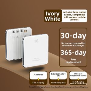 YOUZHE | Fast Charging Portable Power Bank 20000mAh With Built-in Cable Two-way Fast Charging